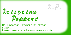 krisztian poppert business card